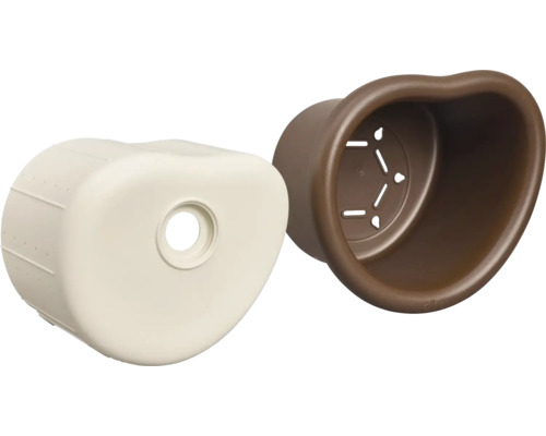 Zwei Blumentopf Einsätze aus Kunststoff