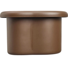 Brauner Blumentopf aus Kunststoff
