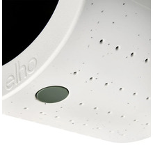 Detailansicht eines Blumentopfes der Marke Elho mit Bewässerungssystem