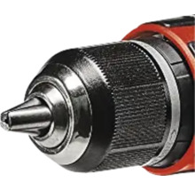 Detailaufnahme eines Bohrfutters einer Bohrmaschine