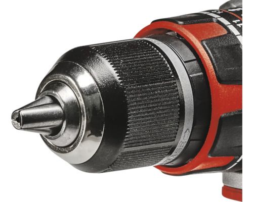 Detailaufnahme einer Bohrmaschine mit Bohrfutter