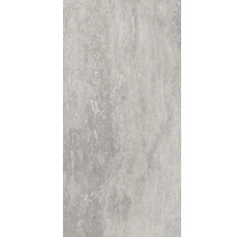 Nahaufnahme einer grauen Fliese mit Steinstruktur