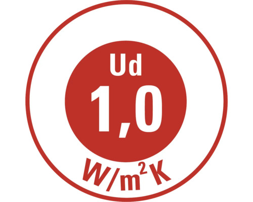 U-Wert 1,0 W/m²K