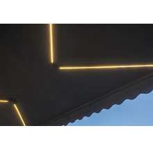 Markise mit LED-Beleuchtung