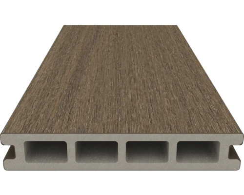 Terrassendiele aus Verbundmaterial mit Hohlkammerprofil