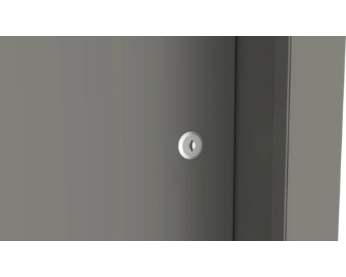 Detailansicht einer abschließbaren Tür