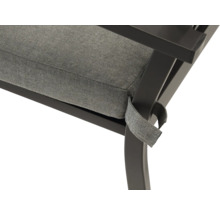 Detailansicht eines Stuhlkissens mit Befestigungsband