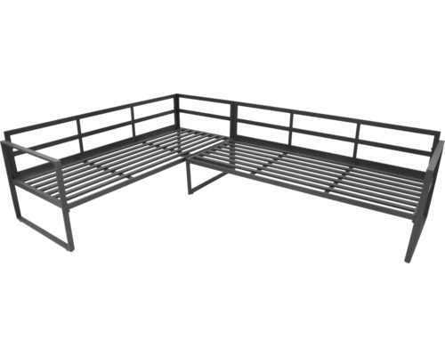 Eckbank für den Außenbereich mit Stahlgestell