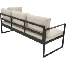 Gartensofa mit Metallrahmen und Polsterkissen