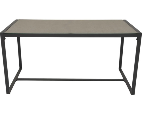 Gartentisch mit Metallgestell und Tischplatte