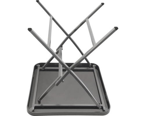 Unterseite eines Klapptisches