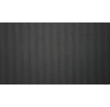 Nahaufnahme eines grauen Teppichs mit Streifenmuster