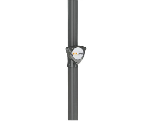 Soluna Logo auf einem grauen Mast