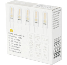 Packung LED Leuchtmittel G4, 5 Stück