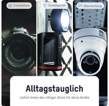 Fotokamera, Scheinwerfer und Überwachungskamera