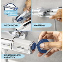 Installation, Wartung und Anpassung der Einstellungen einer Armatur