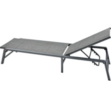 Verstellbare Sonnenliege mit Textilbespannung