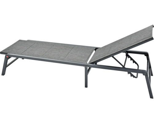 Verstellbare Sonnenliege mit Textilbespannung