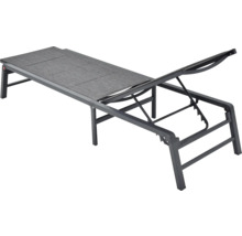 Verstellbare Gartenliege mit Textilbespannung