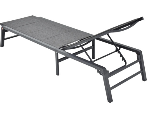 Verstellbare Gartenliege mit Textilbespannung