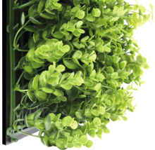 Kunstpflanzenmatte mit grünen Blättern