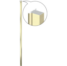 Aluminium Pfosten mit Endkappe