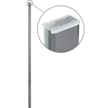 Edelstahl Pfosten mit Abdeckung im Detail