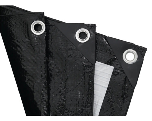 Abdeckung aus Gewebeplane mit Ösen