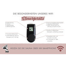 Merkmale des WLAN-Steuergeräts zur Steuerung der Sauna über eine App