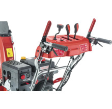 Detailansicht Bedienelemente Schneefräse