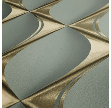 Nahaufnahme einer strukturierten Tapete mit geometrischem Muster