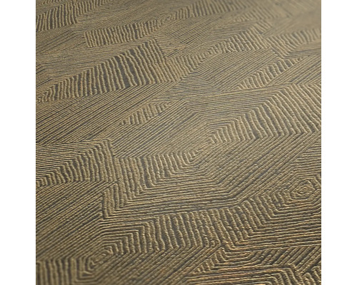 Nahaufnahme einer strukturierten Tapete mit geometrischem Muster.