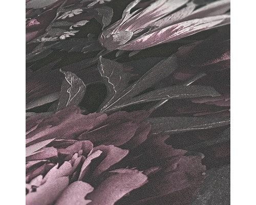 Nahaufnahme einer Tapete mit floralem Muster