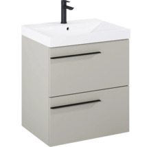 Waschtischunterschrank mit Waschbecken und Armatur