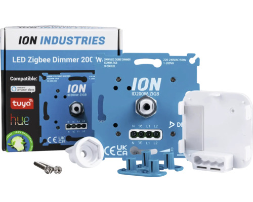 ION Industries LED Zigbee Dimmer 200 Watt mit Zubehör