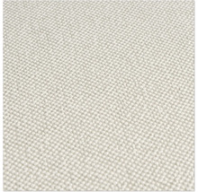 Nahaufnahme einer hellen Textiltapete mit feiner Struktur