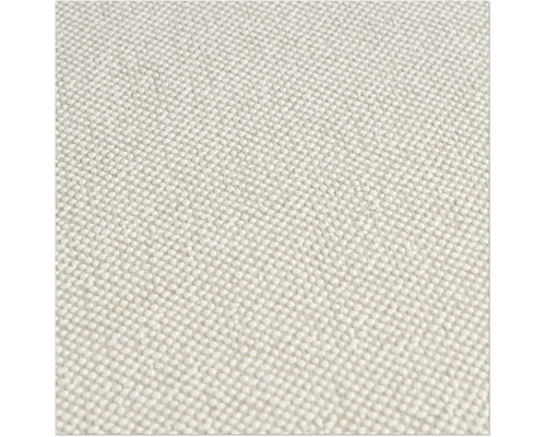 Nahaufnahme einer hellen Textiltapete mit feiner Struktur