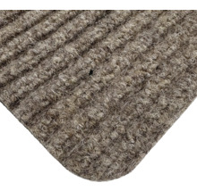 Detailansicht einer Fußmatte mit gerippter Struktur