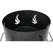 Feuerkorb mit Flammenmuster