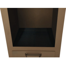 Grill mit Stauraum und Grillrost