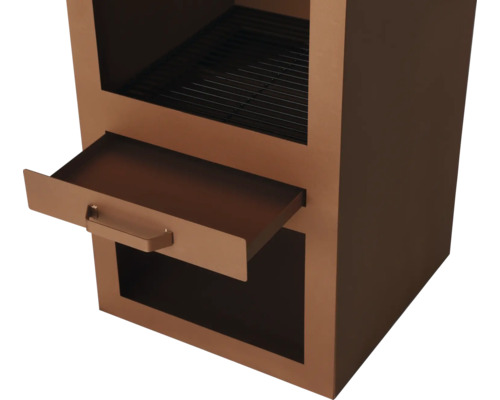 Gartengrillkamin mit Schublade