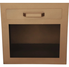 Regal mit Schublade und offenem Fach