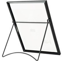 Schwarzer Fotorahmen mit Glas und Aufsteller