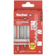 Fischer HybridPower Dübel 10x90 T, Viererpackung