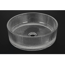 Lampenschirm aus geriffeltem Glas