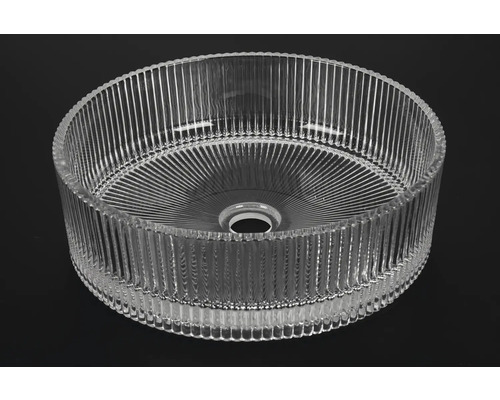 Lampenschirm aus geriffeltem Glas