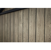 Holzfassade mit Nut- und Federverbindung