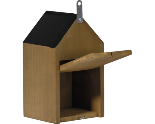 Vogelhaus aus Holz mit zu öffnender Tür