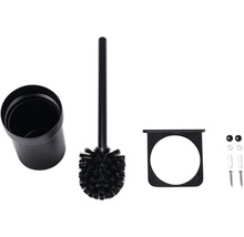 Toilettenbürste mit Halterung und Befestigungsmaterial