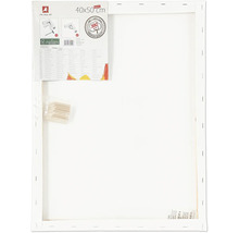 Keilrahmen mit den Maßen 40x50 cm und Spannkeilen